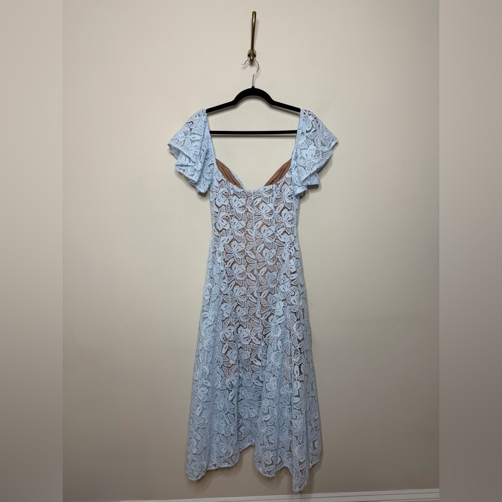 House of CB Austen Bluebell Floral Lace Midi Dress - Picture 6 of 7